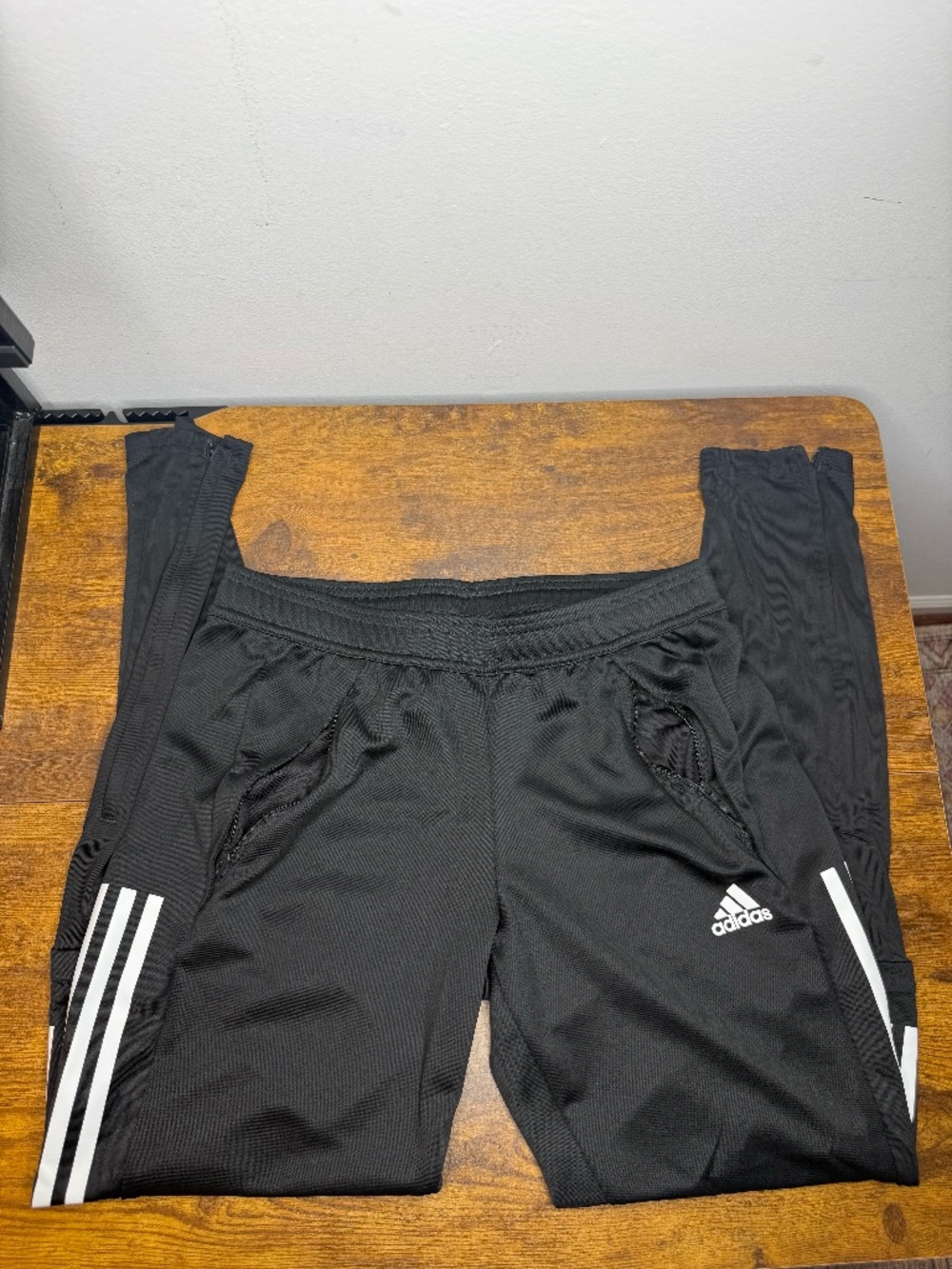 Black Adidas workout pants (Size S)
